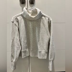 Abercrombie & Fitch Light Gray Turtleneck Sweatshirt